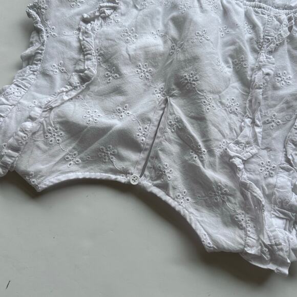 Wonder Nation White Eyelet Lined Dress Plus Size Large - Picture 3 of 6